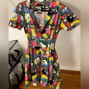 Nooworks Colorful Cartoon Print Dress